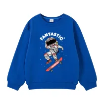 Toddler Boys Cartoon Astronaut Pattern Sweatshirts Long Sleeve Tops