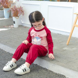 Toddler Girls Elastic Cuffs Casual Sports Pants