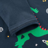 Toddler Boys Cartoon Dinosaur Pattern Sweatshirts Long Sleeve Tops