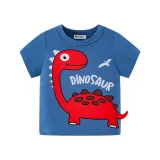 Toddler Boys T-shirts Cute Cartoon Dinosaur Pattern Cotton Tops