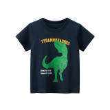 Toddler Boys T-shirts Cartoon Spinosaurus Dinosaur Cotton Tops