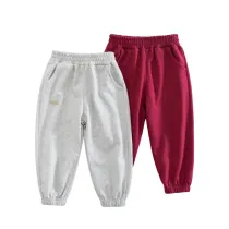 Toddler Girls Elastic Cuffs Casual Sports Pants