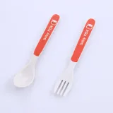 5 Pieces Orange Fox Bamboo Fiber Dinnerware Tableware Auxiliary Food Bowl Kindergarten Soup Dinner Bowl