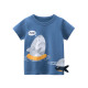 Toddler Boys T-shirts Cartoon Shark Round Collar Cotton Tops