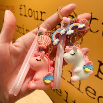 Cute Unicorn Dolls Bag Car Pendant Key Chain