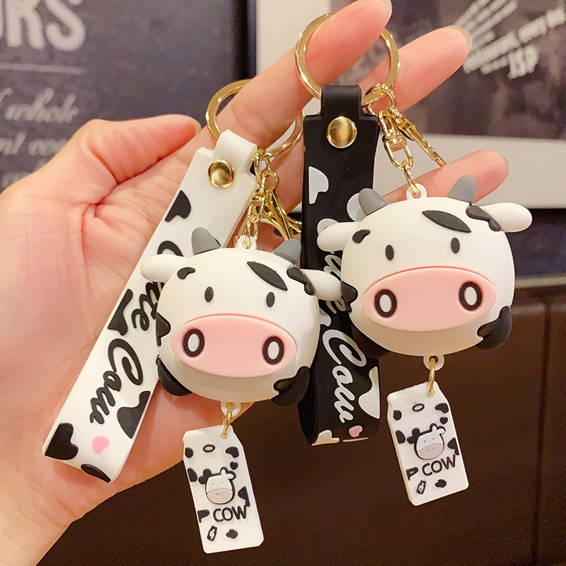 Cute Cow Bag Car Pendant Key Chain