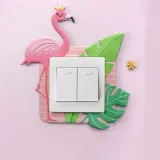 Unicorn Flamingos 3D Switch Paste Room Waterproof Decorative Wallpaper