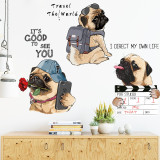 Bulldog Room Waterproof Decorative Wallpaper