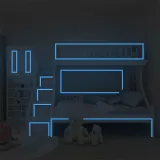 Green Light Blue Luminous Tape Room Waterproof Decorative Wallpaper