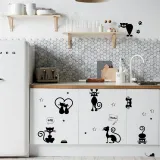 Black Little Mouse Star On-off Circuit Changer Waterproof Decorative Wallpaper