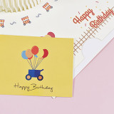 3D Pop Up Balloon Bear Birthday Cake Greeting Gift Cards