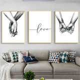 Love Hand In Hand Room Waterproof Decorative Wallpaper