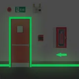 Green Light Blue Luminous Tape Room Waterproof Decorative Wallpaper