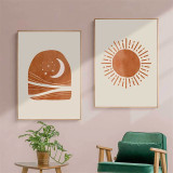 Sun Star Moon Sun Room Waterproof Decorative Wallpaper