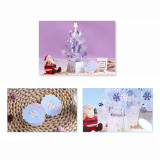 3D Pop Up Crystal Christmas Tree Ornaments With Greeting Cards
