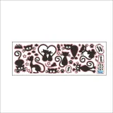 Black Little Mouse Star On-off Circuit Changer Waterproof Decorative Wallpaper