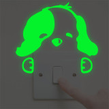 Fairy Star Cat Dog Luminous On-off Circuit Changer Stickers Room Waterproof Decorative Wallpaper
