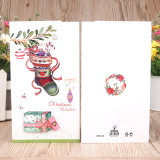8PCS Multicolor Merry Christmas Element Deer Greeting Cards