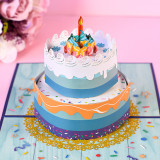 3D Pop Up Happy Birthday Cake Greeting Gift Cards