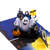 3D Halloween Ghost Greeting Cards