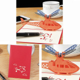 3D Pop Up Aircraft Sailboat Peacock Birthday Holiday Greeting Gift Cards
