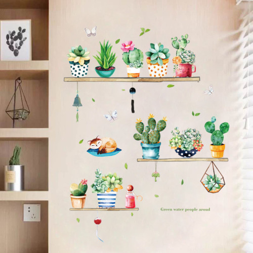 Cactus Room Waterproof Decorative Wallpaper