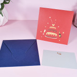 3D Pop Up Star Birthday Cake Happy Birthday Greeting Gift Cards
