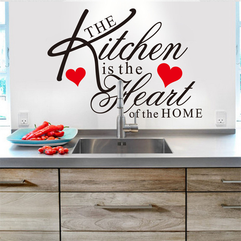 Kitchen Love Home Kitchen Room Waterproof Decorative Wallpaper