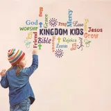 Rianbow Letters Chirlren Bedroom Class Room Waterproof Decorative Wallpaper