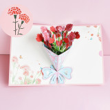 Pop Up 3D Flower Greeting Card with Envelopes for All Occasions