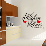 Kitchen Love Home Kitchen Room Waterproof Decorative Wallpaper