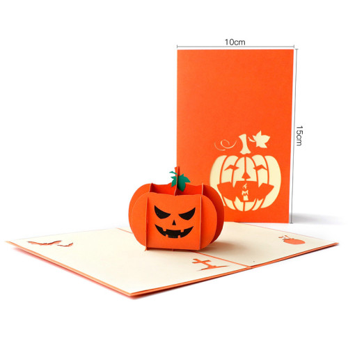 3D Halloween Pumpkins Pop-up Greeting Cards