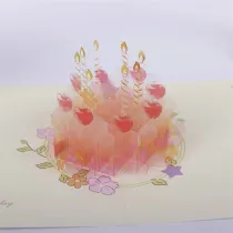 3D Signature Paper Wonder Pop Up Birthday Card