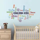 Rianbow Letters Chirlren Bedroom Class Room Waterproof Decorative Wallpaper