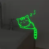 Fairy Star Cat Dog Luminous On-off Circuit Changer Stickers Room Waterproof Decorative Wallpaper
