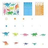 Luminous Dinosaurs Bedroom Stickers Door Room Waterproof Decorative Wallpaper