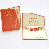 3D Pop Up Multicolor Birthday Cake Greeting Gift Cards