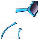 Sunglasses Trendy Cateye Flat Bottom Square UV Protection Vintage With Frame Shades
