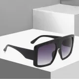 Sunglasses Square Lens Aviators Goggles UV400 With Large Frame Shades
