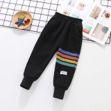 Toddler Kids Unisex Trousers Trendy Elasticized Sweatpants
