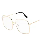 Transparent Sunglasses Multicolor Fashion Square Aviators Sunglasses Flat Mirrored Lens