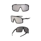 Sunglasses Multicolor Oversized Mirror One Piece Sport Style Mirrored Lens Eyewear