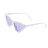 Sunglasses Multicolor Triangle Funny Retro Vintage Narrow Cat Eye Shade With Frame