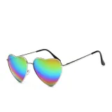 Sunglasses Gradual Heart Shaped Lens Metal Frame UV Protection Retro Shades