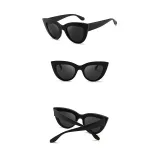 Sunglasses Trendy Cateye Round Bottom Oversized UV Protection Vintage With Frame Shades
