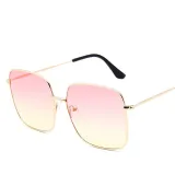 Sunglasses Multicolor Fashion Square Aviators Sunglasses Flat Mirrored Lens