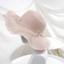 Wave Edge Sun Hat Sand Pearl Butterfly Sun Hat