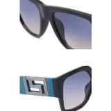 Sunglasses Oversized Frame Hollow Out Wide Glasses Legs Retro Eyewear