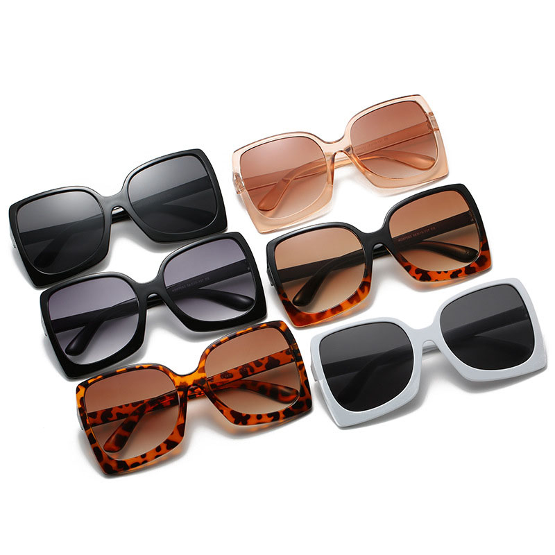 Sunglasses Square Oversized UV Protection Retro With Wide Frame Unisex