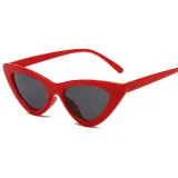 Sunglasses Multicolor Triangle Funny Retro Vintage Narrow Cat Eye Shade With Frame